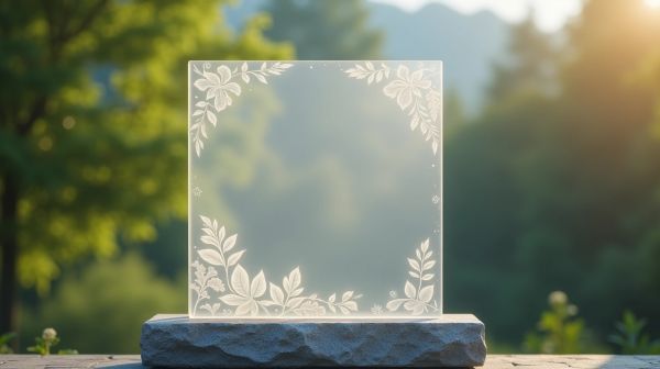 Optez pour une plaque funéraire en plexiglas durable et personnalisable